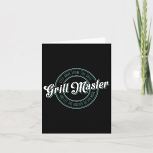Cartão Mens Engraçado Churrasco Grill Master Tee