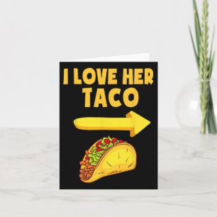 Cartão Mens, Eu Amo Seu Taco Engraçado, Correspondendo Ca