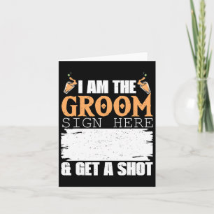 Cartão Mens, Eu Sou O Sinal De Groom.