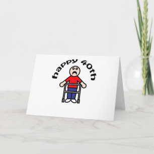 Cartão Mens, "Happy 40th"