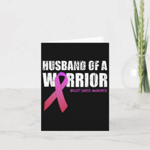 Cartão Mens Husbynn De Uma Consciência Do Cancer Da Mama