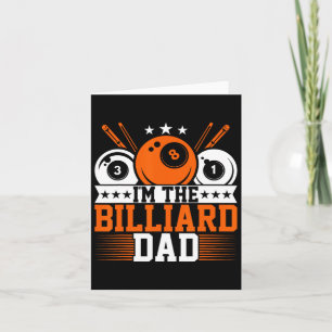 Cartão Mens Im O Pai Billiard - Piscina Engraçado