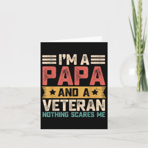 Cartão Mens Im Um Papa E Vovô Militar Vintage