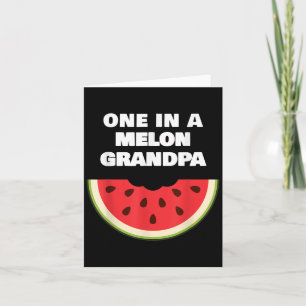 Cartão Mens Mens Um Em Um Melão Vovô Diversão Watermelon