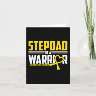 Cartão Mens Stepdad Criança de Cancer de Consciência Sobr