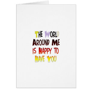 Cartão Mensagem de boas-vindas poderosa: uma citação moti