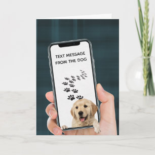 Cartão mensagem de texto de aniversário no telefone celu