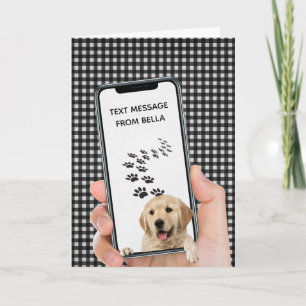 Cartão mensagem de texto de aniversário no telefone celu