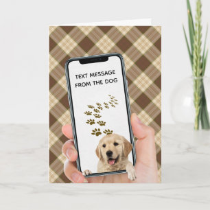 Cartão mensagem de texto de aniversário no telefone celu