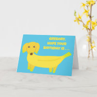 Mensagem personalizada Banana Dog Engraçado Aniver