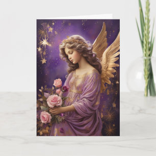 Cartão Mensagem Personalizada do Angel Floral