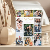 Mensagem Personalizável de Colagem de Fotos do Mel