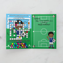 Mensagem Secreta de Futebol para Meninos Feliz Ani