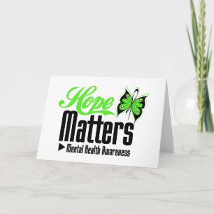 Cartão Mental Health Awareness Hope Matters