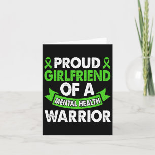 Cartão Mental Health Awarting Namorada Warrior Mental