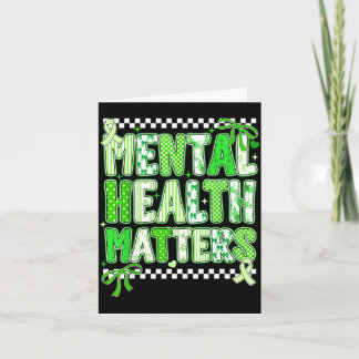 Cartão Mental health support squad preppy motivational Me