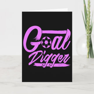 Cartão Mentalidade de Agitação de Gol Digger Futebol Estr