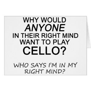 Cartão Mente Direita Cello