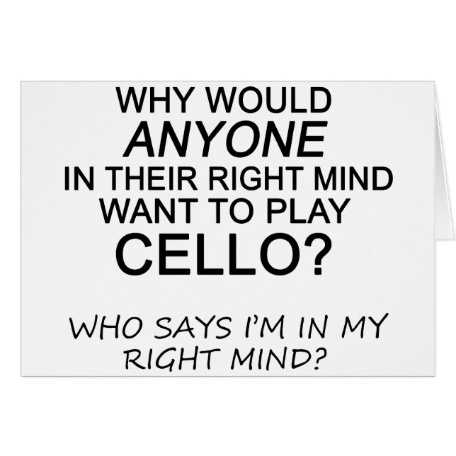 Cartão Mente Direita Cello (Frente Horizontal)