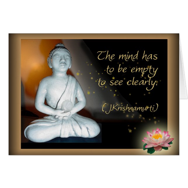 Cartão Mente Vazia (Frente Horizontal)