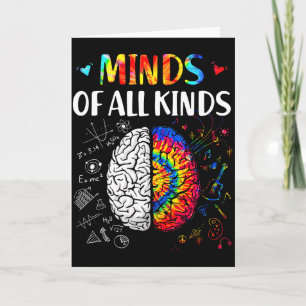 Cartão Mentes De Todos os Tipos Neurodiversidade Consciên