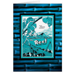 Cartão Menu clássico Vintage Tiki!