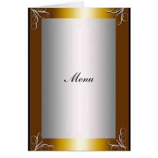 Cartão Menu de Casamento Mais Popular
