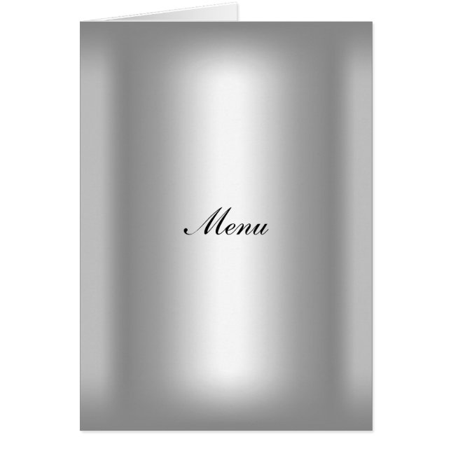 Cartão Menu de Casamento Popular (Frente)