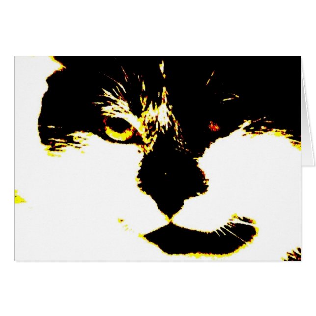 Cartão "Meow " (Frente Horizontal)