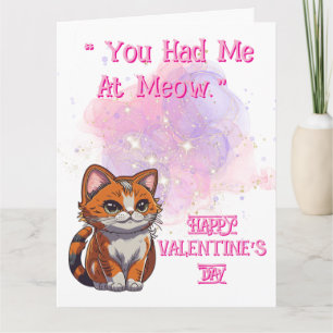 Cartão Meow Love Dia de os namorados