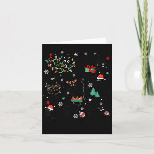 Cartão Meowy Catmas Gato Natal Fofo Gatinho Gatos Papai N