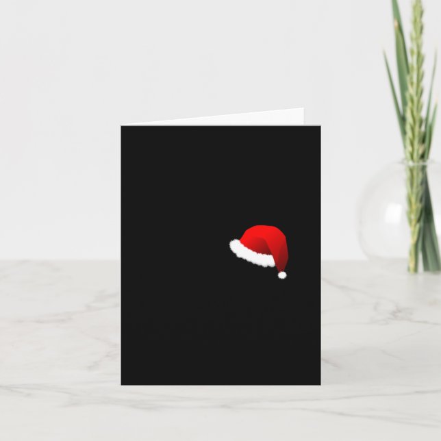 Cartão Meowy Christmas Funny Cat Humorous  (Frente)