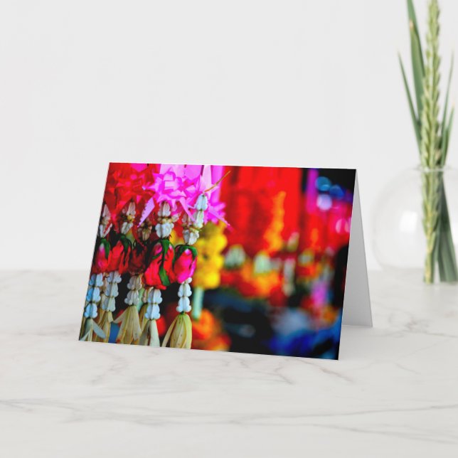 Cartão Mercado da flor, Chiang Mai (Frente)