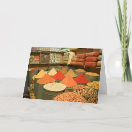 Cartão Mercado de especiarias