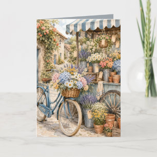 Cartão Mercado de Flores Bloomcore Bicicleta