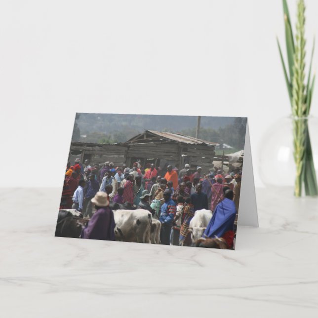 Cartão Mercado de Maasai (Frente)