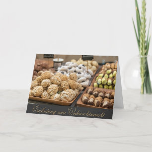 Cartão Mercado de Natal de Feliz Natal Alemão