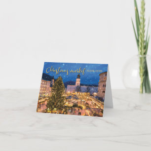 Cartão Mercado de Natal em Salzburgo, Áustria