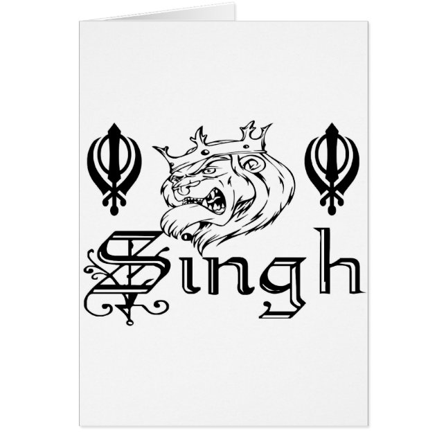 Cartão Mercadoria do design de Khalsa do sikh de Khanda (Frente)