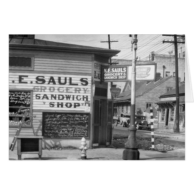 Cartão Mercearia e Lanchonete, 1934 (Frente Horizontal)