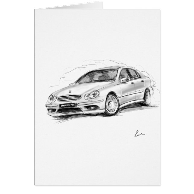 Cartão Mercedes-Benz C55 AMG (Frente)