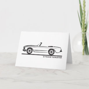 Cartão Mercedes SL Pagode Pagoda Kabrio