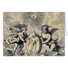 Cartão Mercurius - Placas de Nota de Alquimia do Ovo