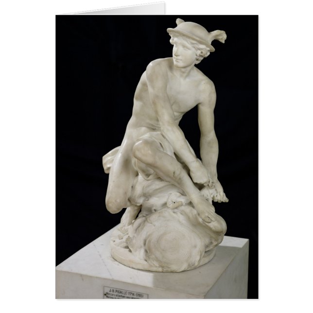 Cartão Mercury Anexando suas Sandálias, 1744 (Frente)