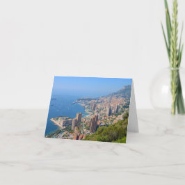 Cartão mereces uma saudação a Monte Carlo