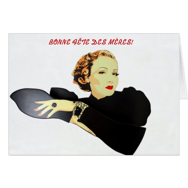 Cartão mères do DES do fête do carte (Frente Horizontal)