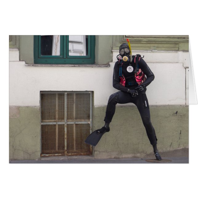 Cartão Mergulhador Seco (Frente Horizontal)