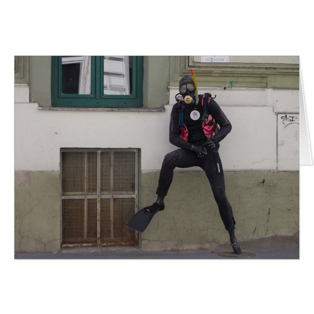 Cartão Mergulhador Seco (Frente Horizontal)