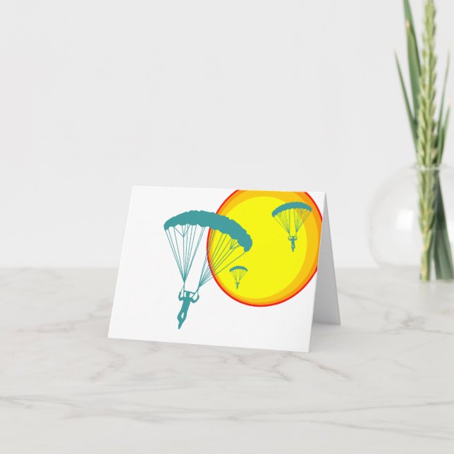 Cartão mergulhadores retros do céu (Frente)