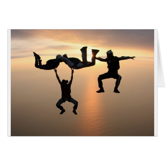 Cartão Mergulho de céu (Frente Horizontal)